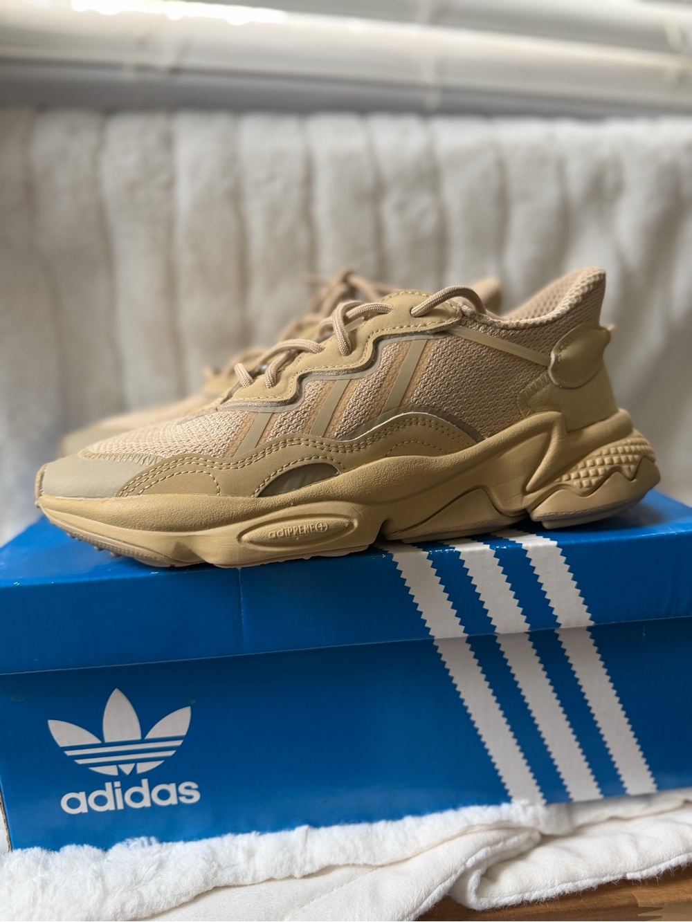 adidas Kid’s Tan/Beige Ozweego J Originals